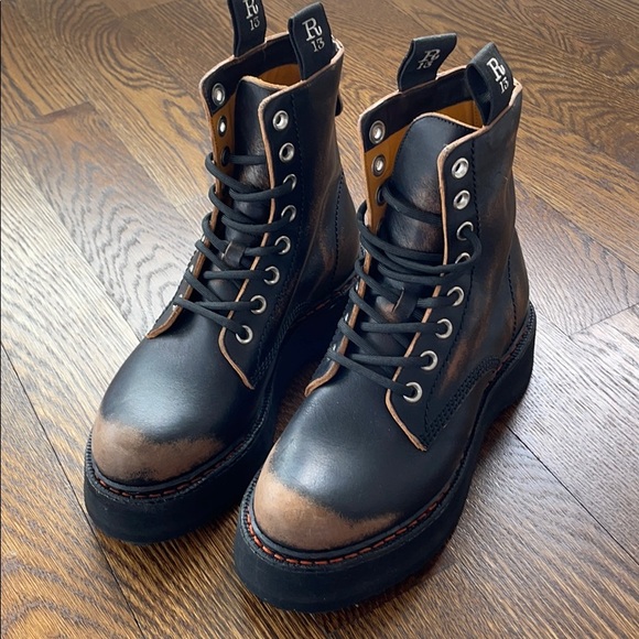 r13 single stack boots